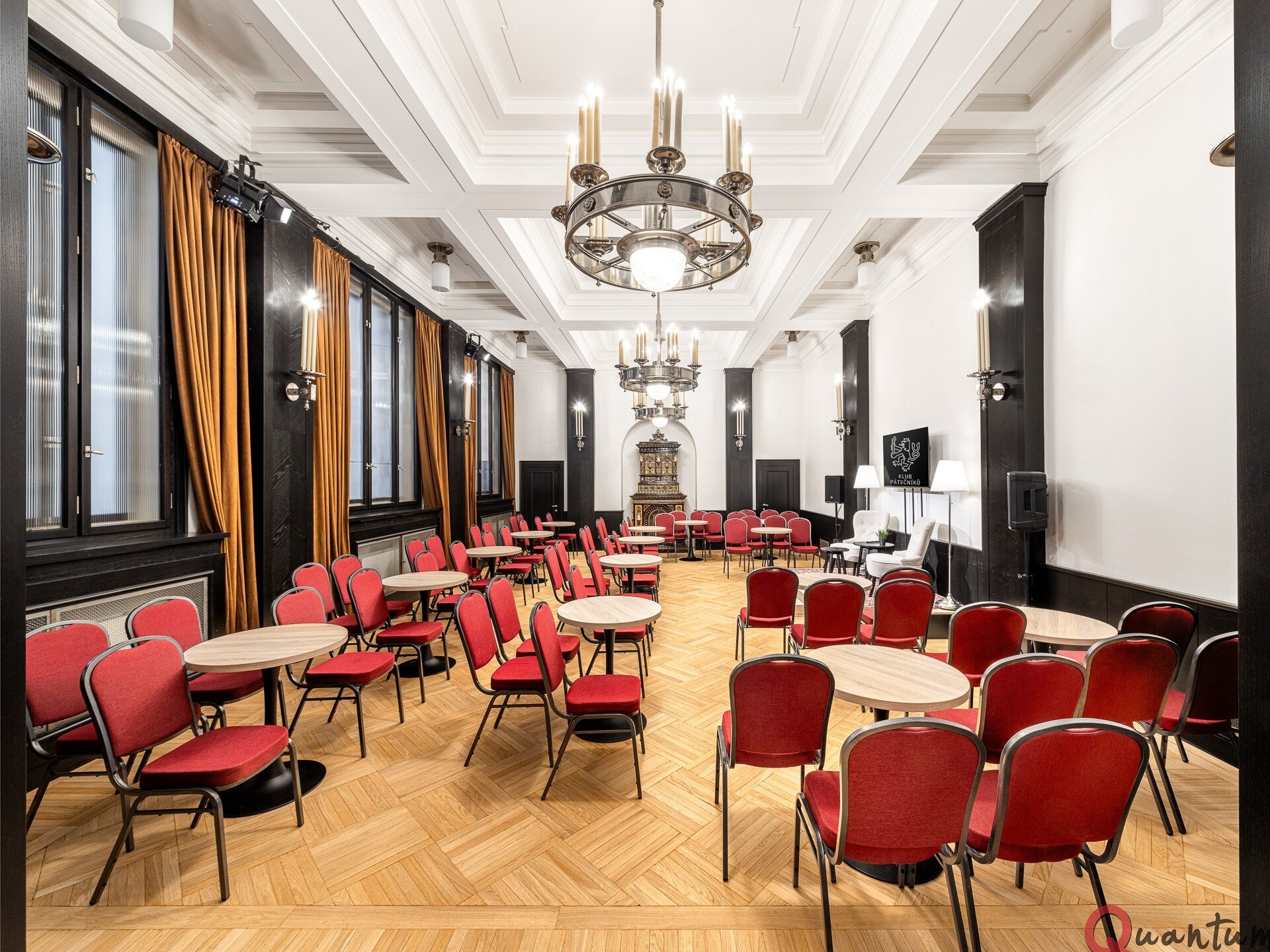 Pronájem reprezentativního víceúčelového sálu 145,6 m² v centru Prahy 1, ulice Spálená